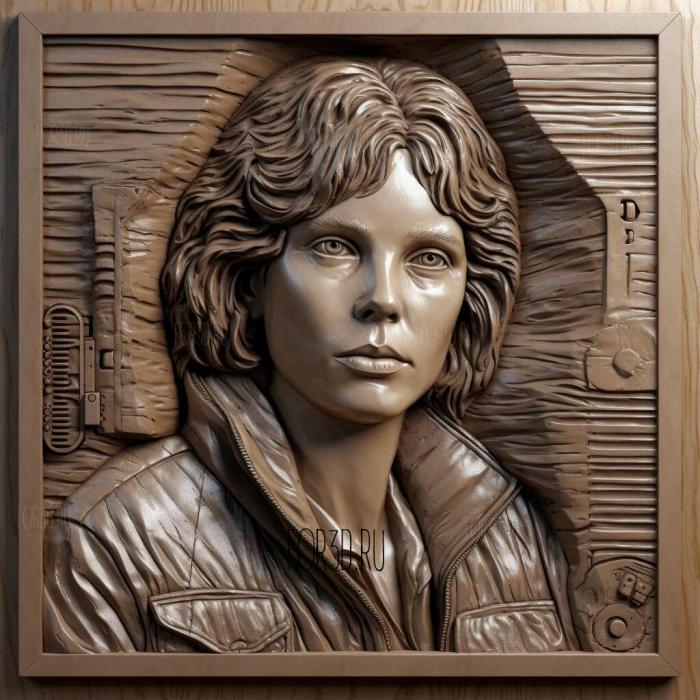 Ellen Ripley 3 stl model for CNC